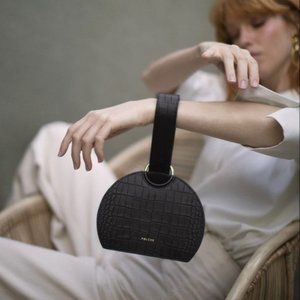 Polène Paris Numéro Six leather bag - Black